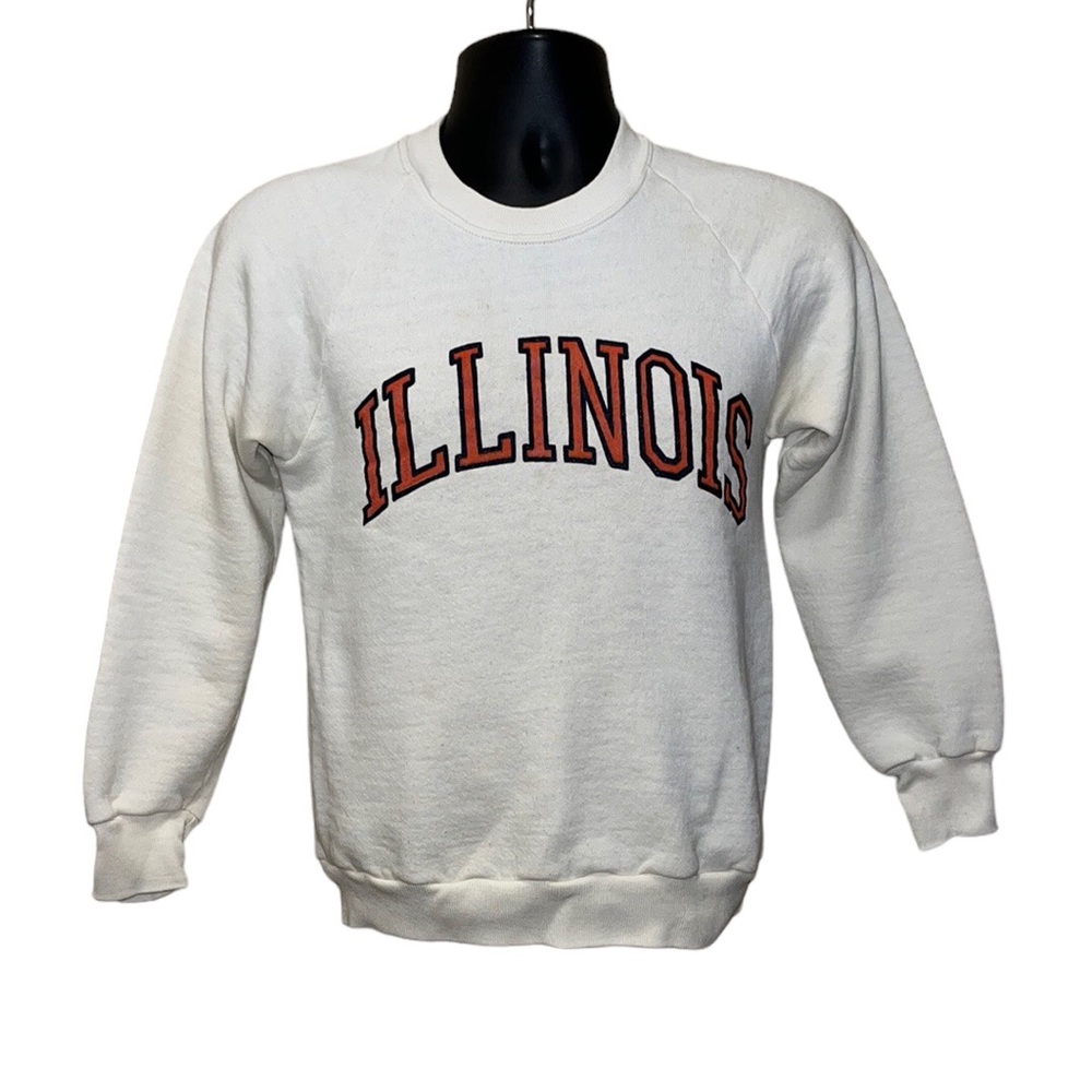 Vtg Youth University of Illinois U of I Illini Sweatshirt~Youth L~C Measurements